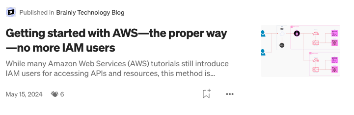 Getting started with AWS — the proper way — no more IAM users